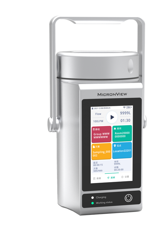 Touch Screen BioAerosol Sampler With 12V DC Battery