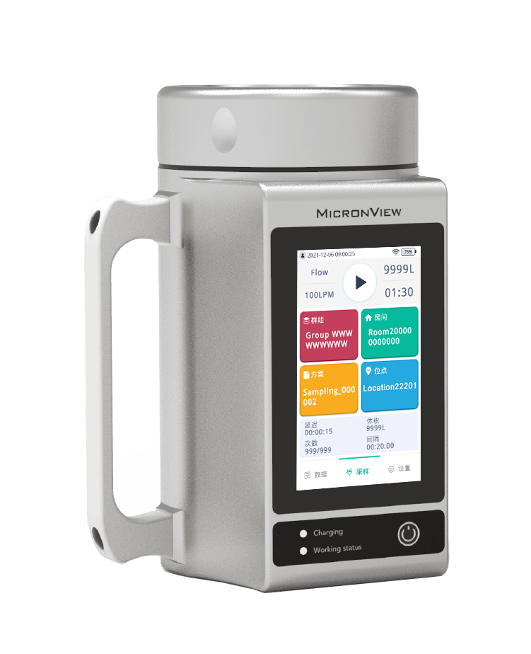 Portable BioAerosol Sampler With 12V DC Battery