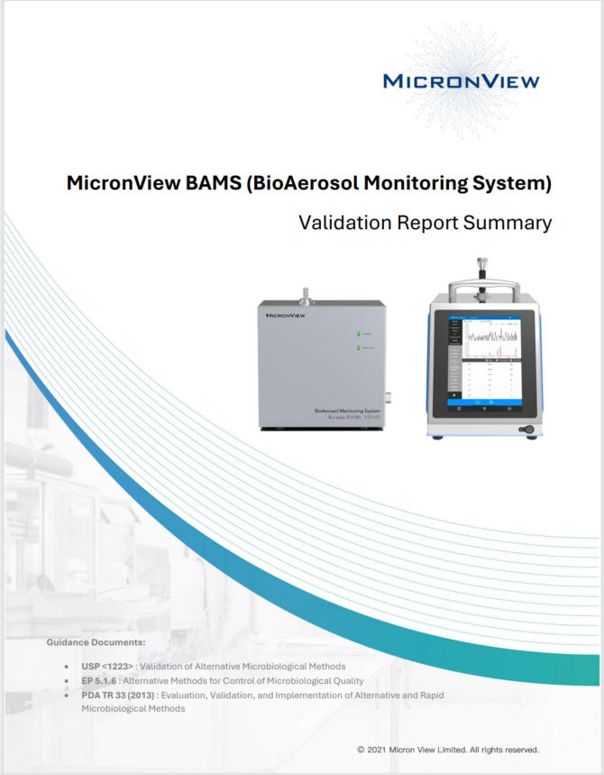 MicronView BAMS USP 1223 Report Summary