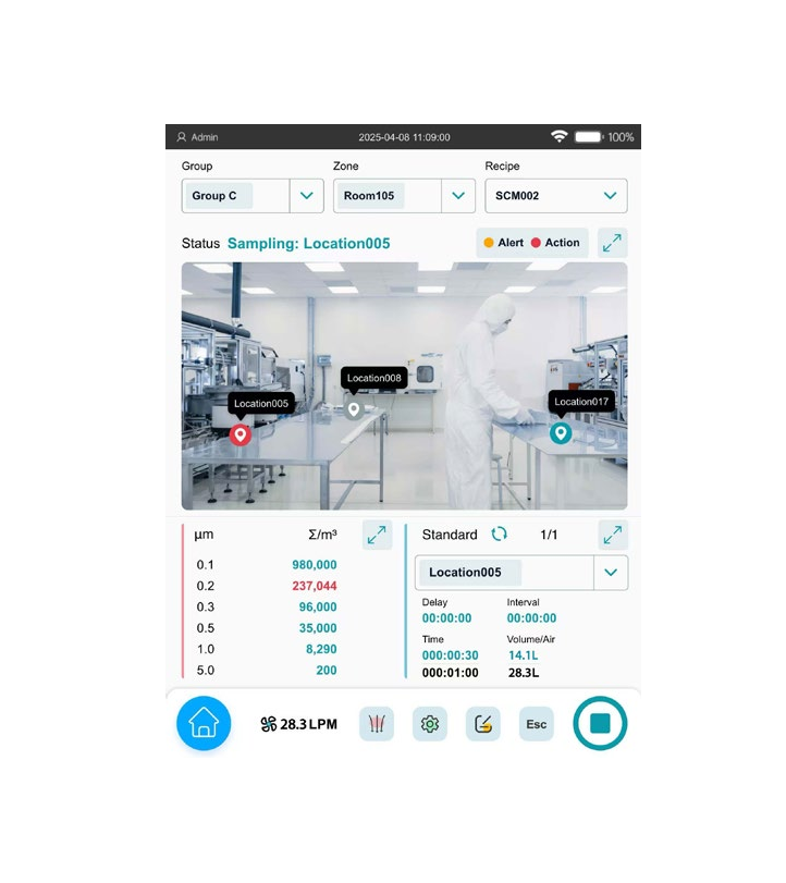 0.1µm Airborne Particle Counter (28.3LPM ) A030